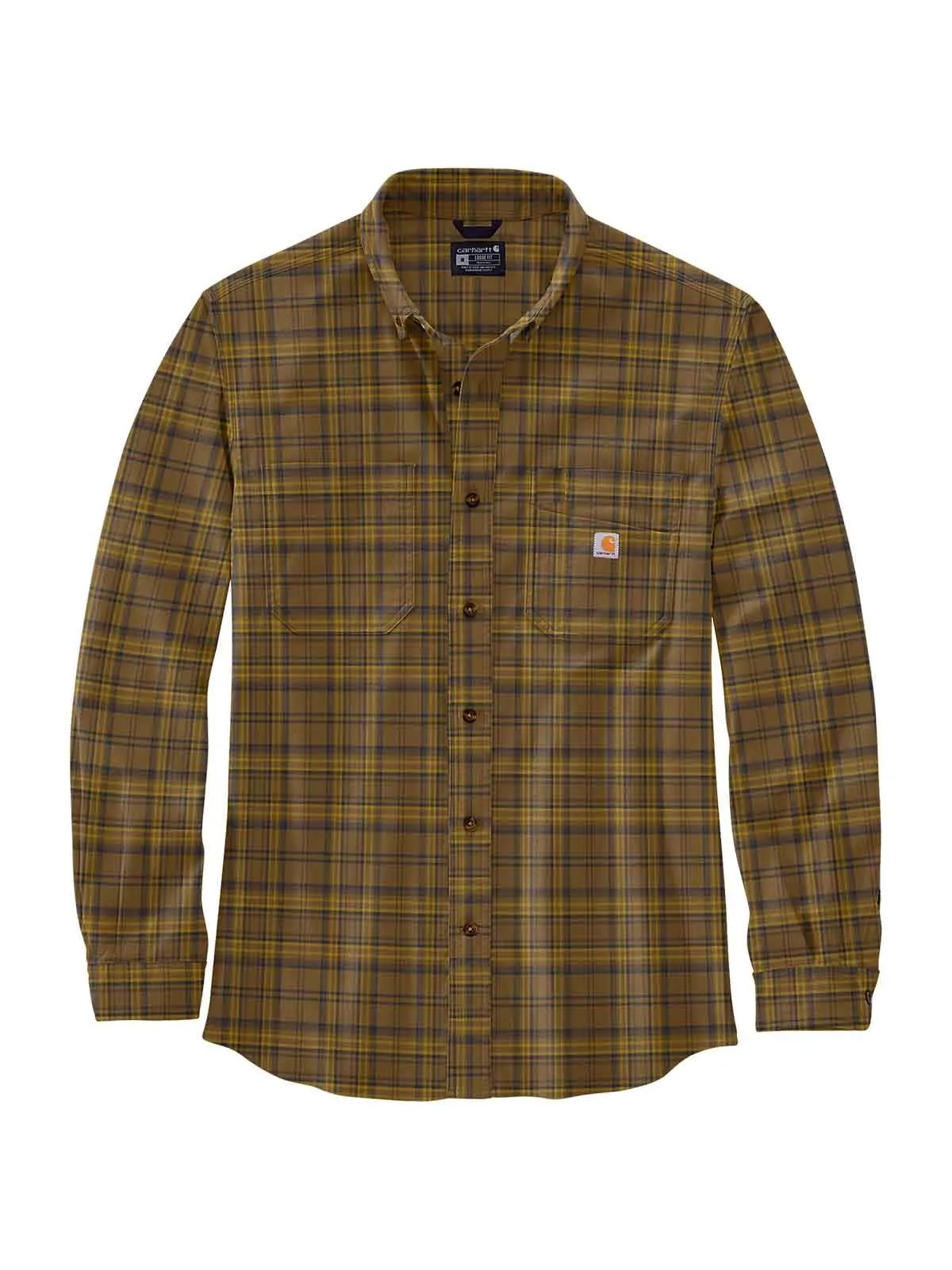 105432&#x20;Work&#x20;Shirt&#x20;Flannel&#x20;Plaid&#x20;Stretch&#x20;-&#x20;Carhartt