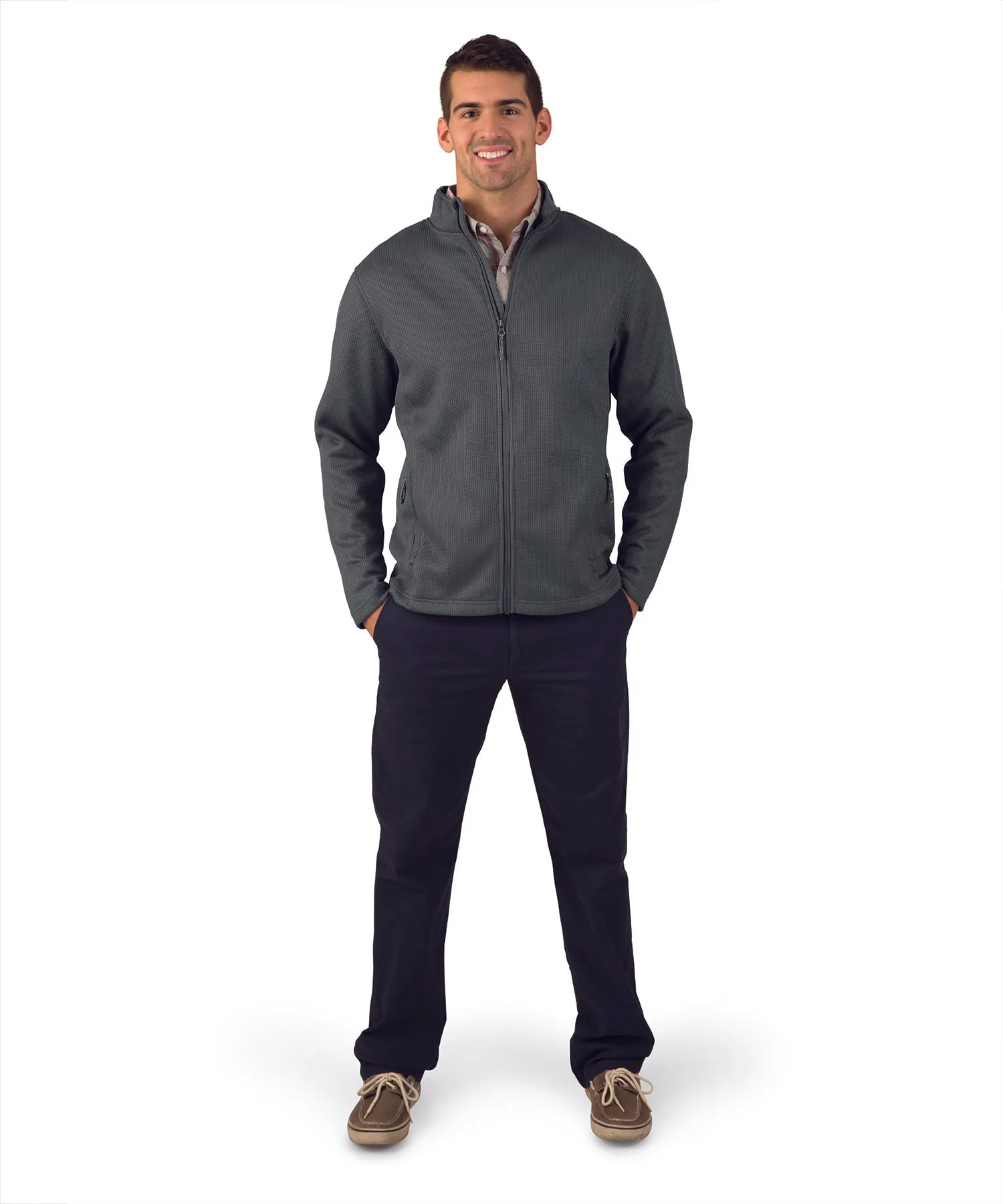 Charles River Men's Heritage Rib Knit Jacket