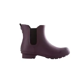 Chelsea Matte Eggplant Women's Rain Boots