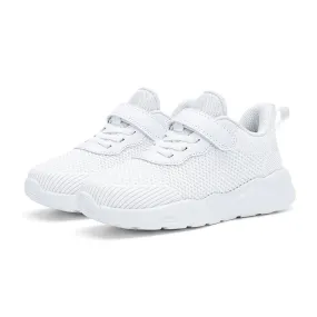 children sports shoes light weight white sneakers size 28-38 mesh travel shoes for boys and girls