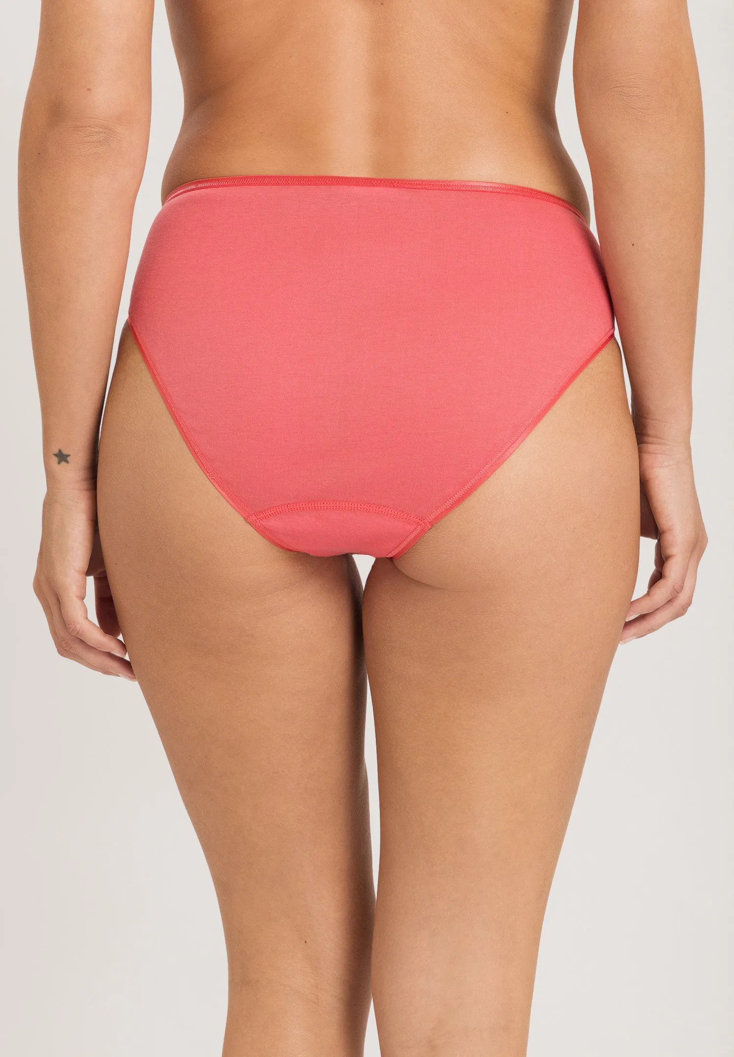 Cotton Seamless Cotton Hi-Cut Full Brief | Porcelain Rose 71626-2309