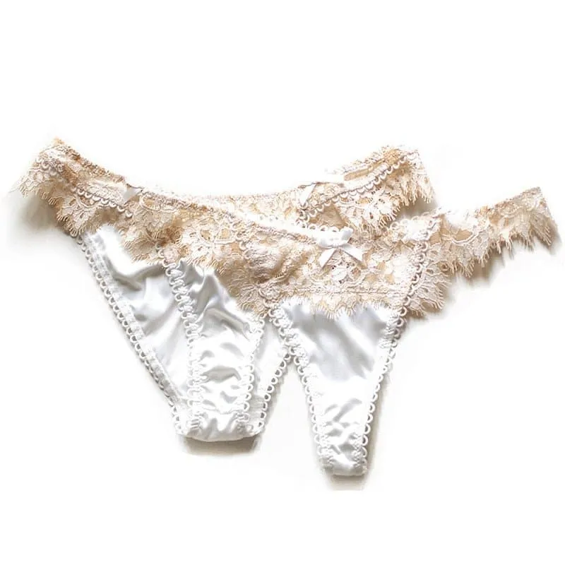 Eyelashes Lace Panties - Low-Waist Sexy Charm Underwear - S-XL Sizes