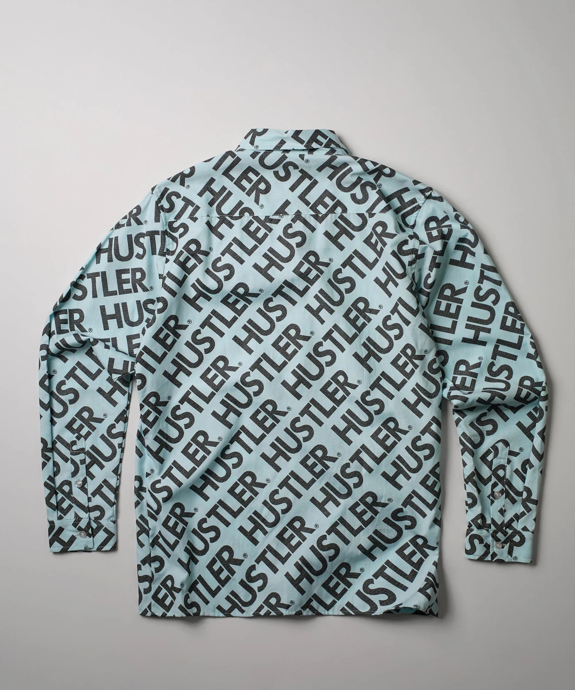 Hustler Logo Long Sleeve Oxford Shirt