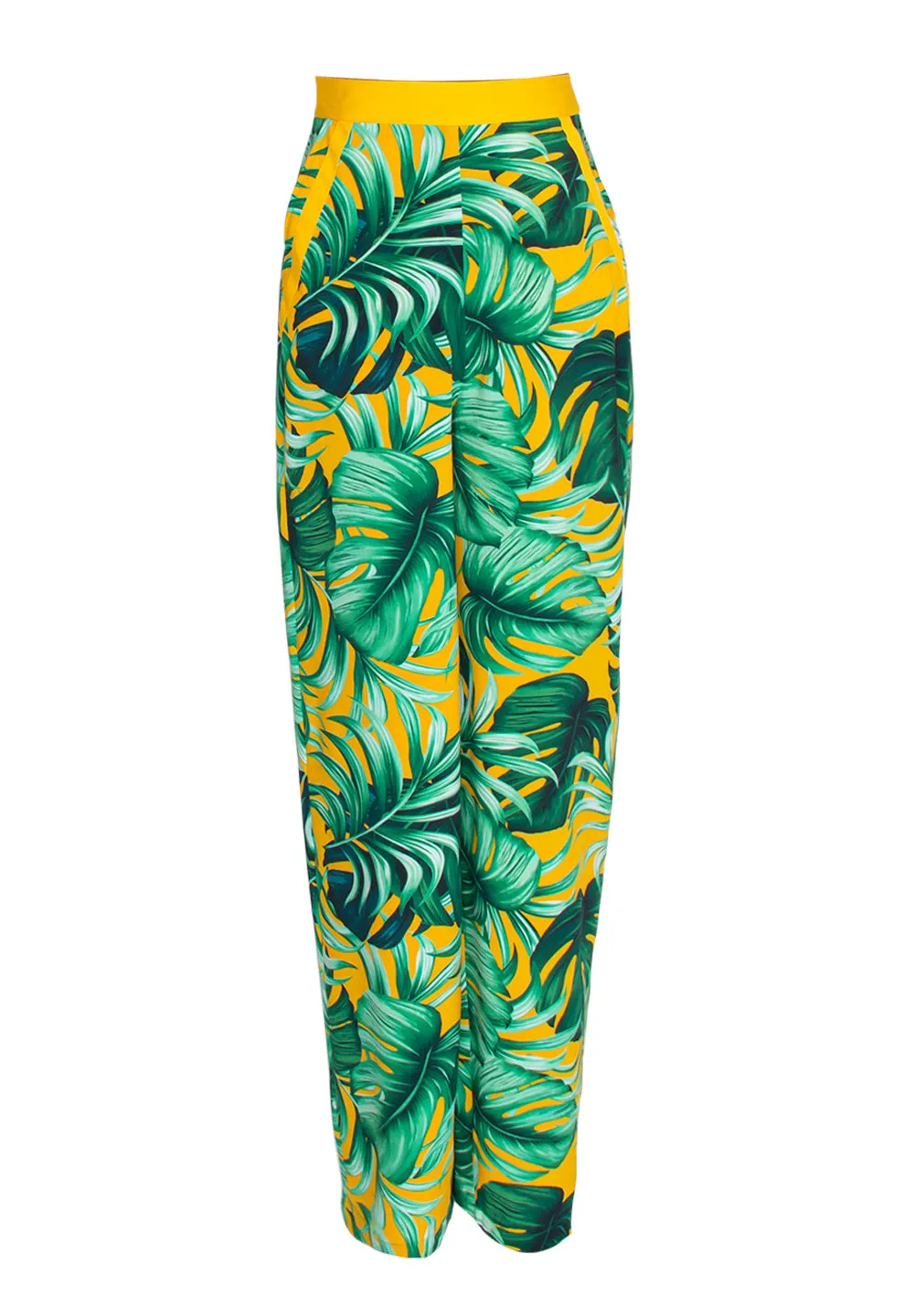 Jungle - Monstera Yellow Pants (Yellow)