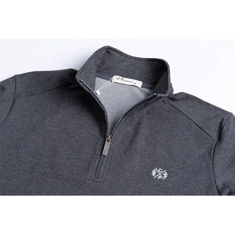 Men's Quarter Zip Long Sleeve Pullover