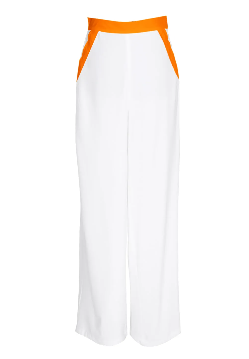 Monochrome - White Pants (Neon Orange)