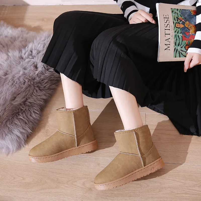 Owlkay Waterproof Warm Fashionable Comfortable Short Boots