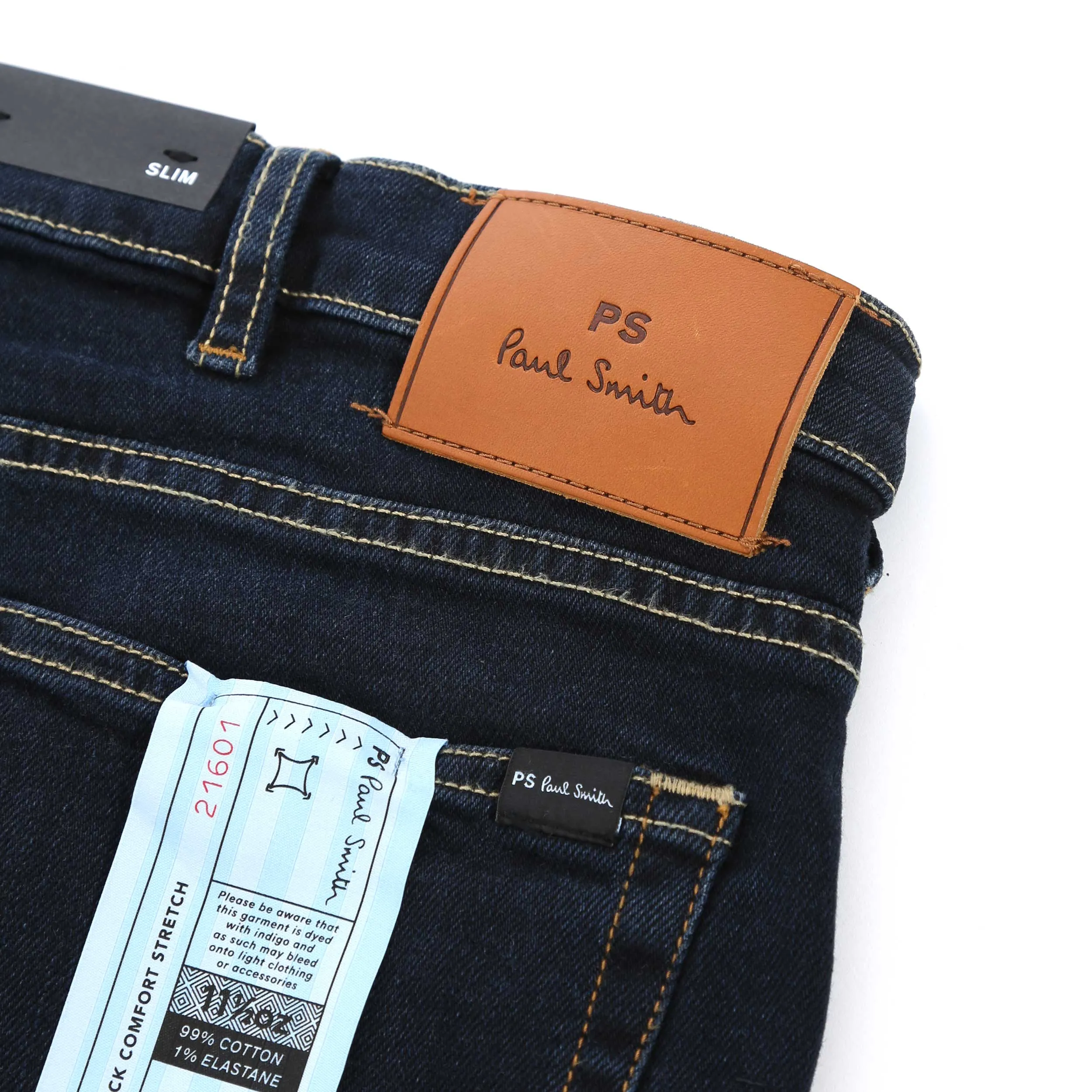 Paul Smith Comfort Stretch Slim Jean in Dark Wash