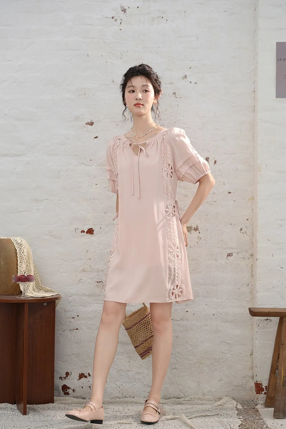 Pink Midi Dress for Women