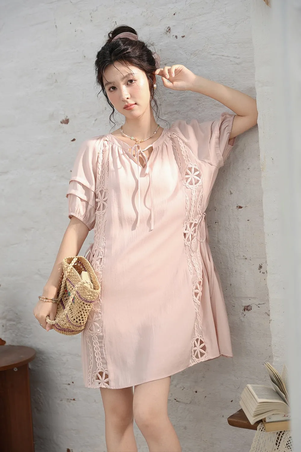 Pink Midi Dress for Women