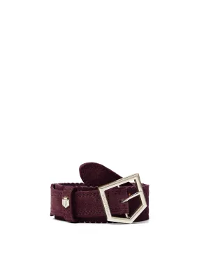 Regina Belt - Plum Suede