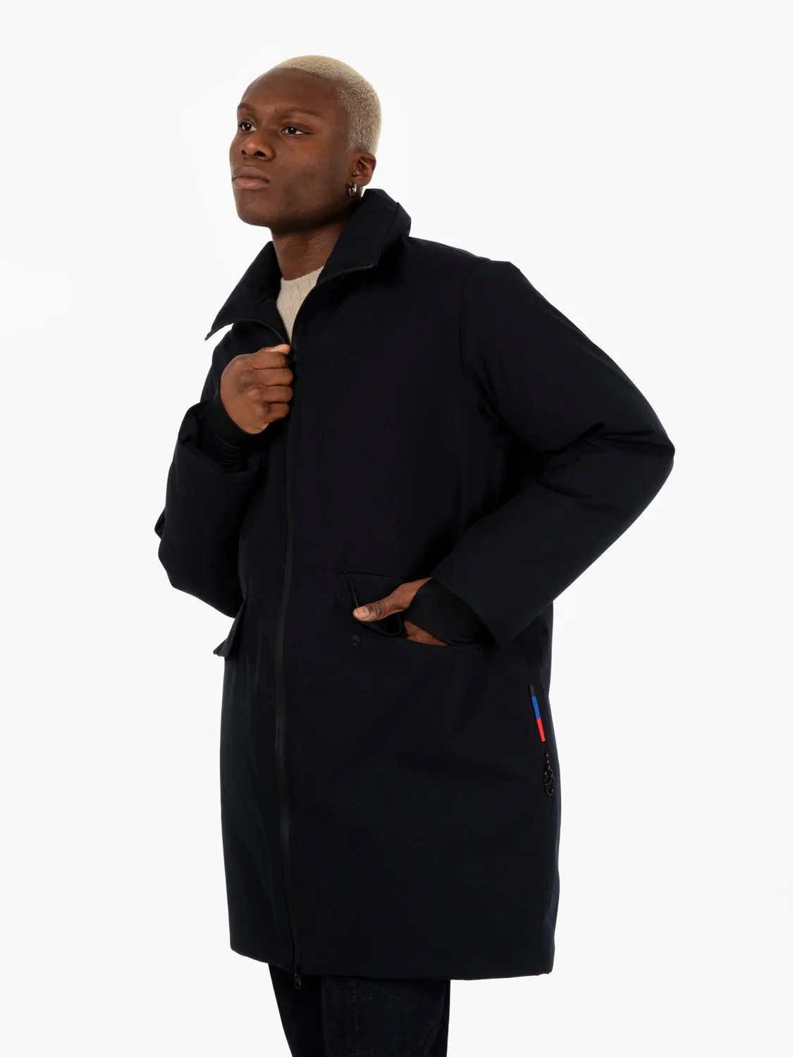 Snow Coat free gabardina blu navy