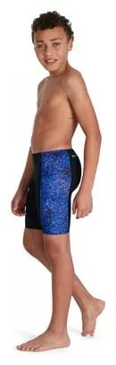 Speedo Boys Digital Panel Swimsuit Black/Blue