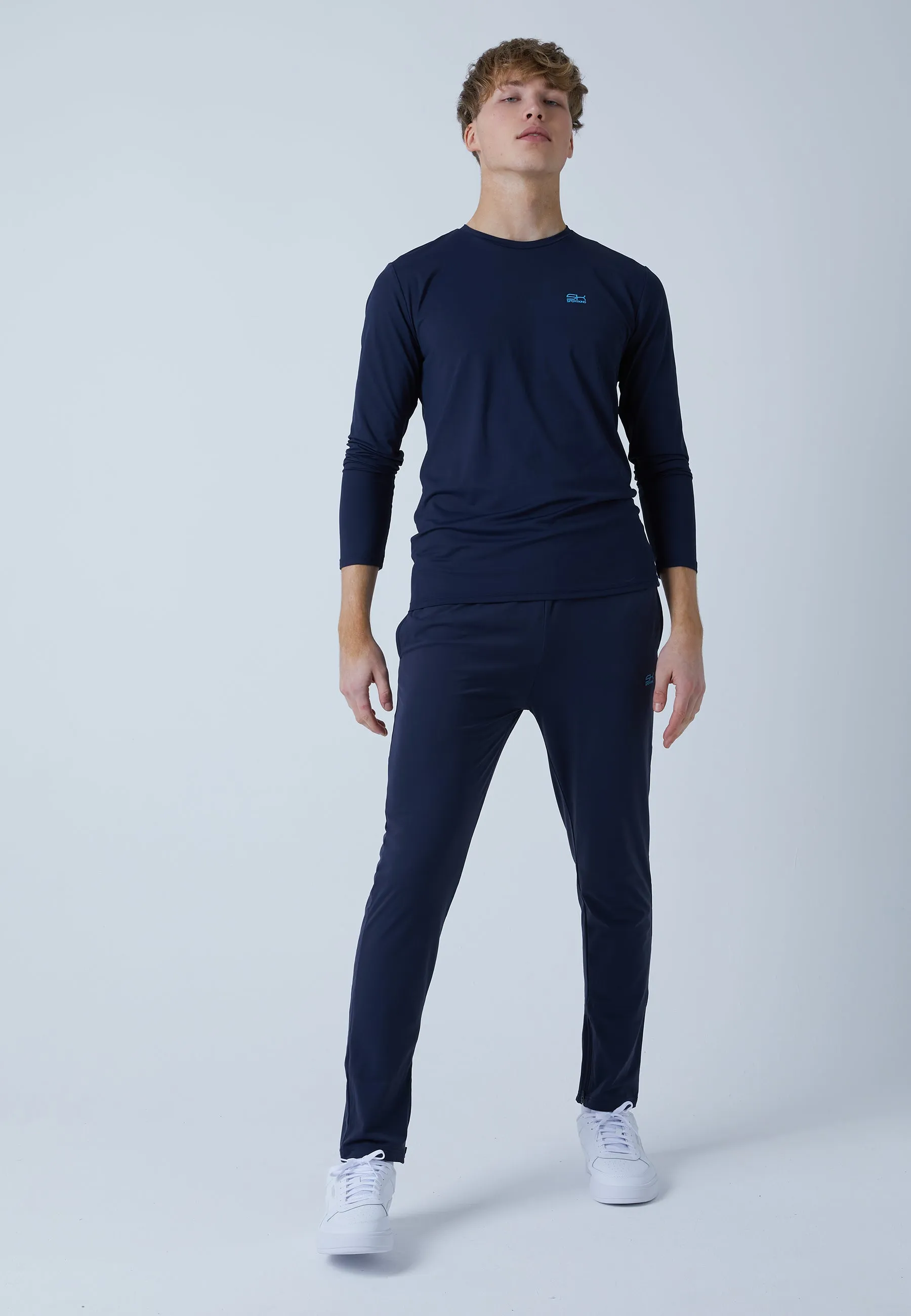 Tracksuit bottoms narrow, navy blue