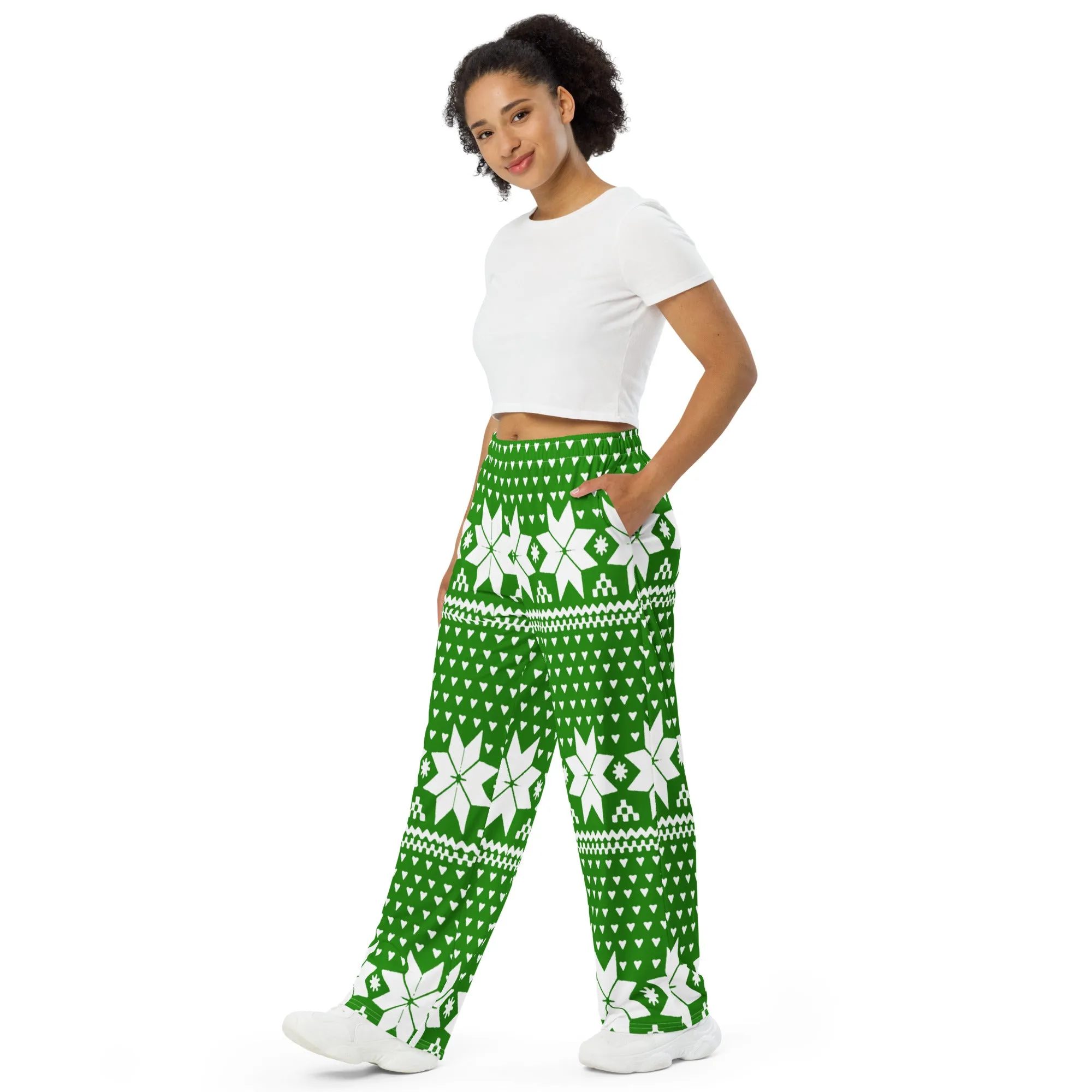 Unisex wide-leg pants