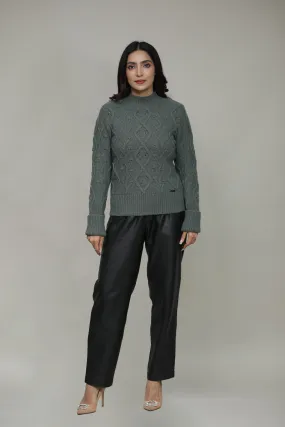 Women Woolen Round Neck Sweater