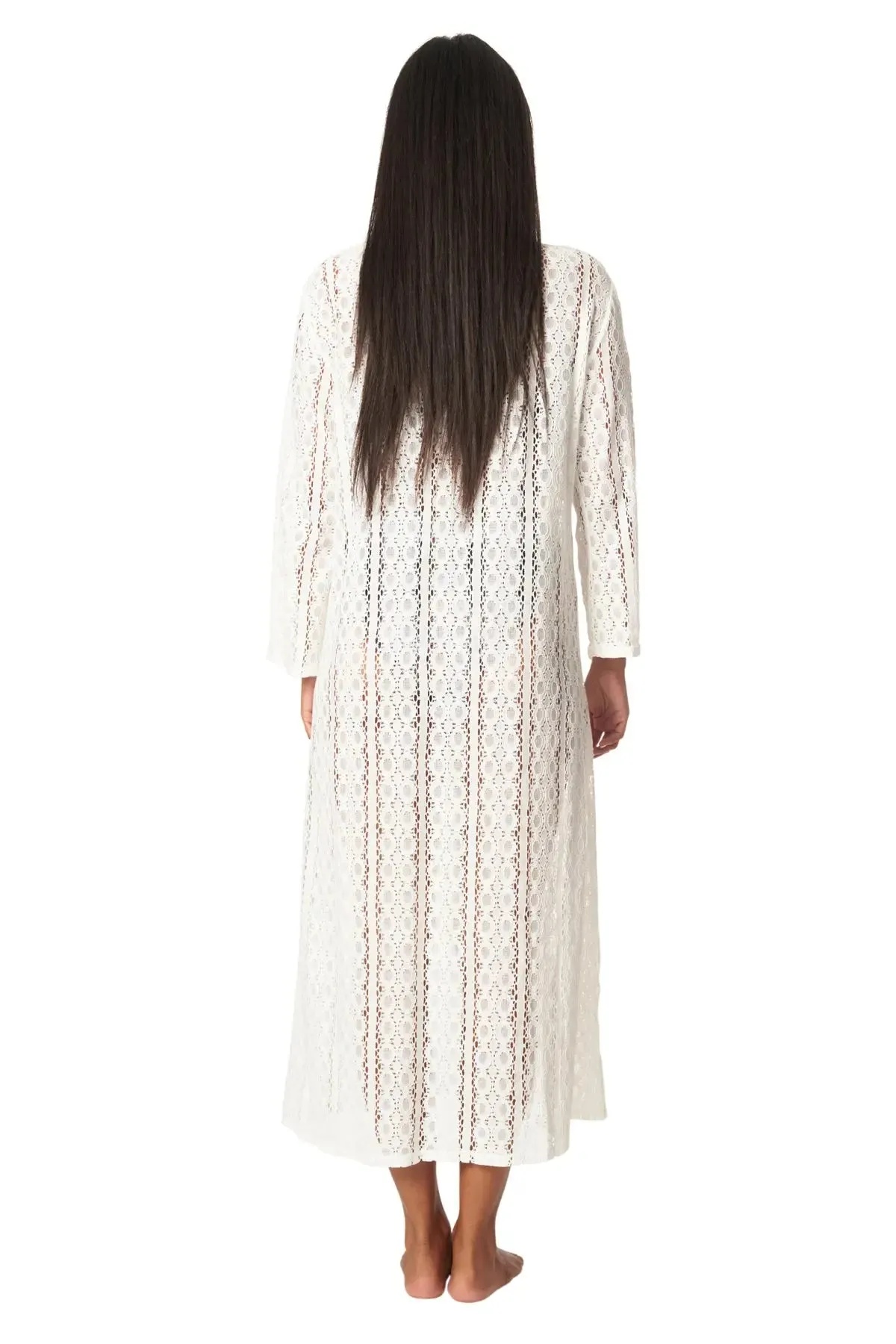 Women's Lace Kaftan Long Maxi Dress